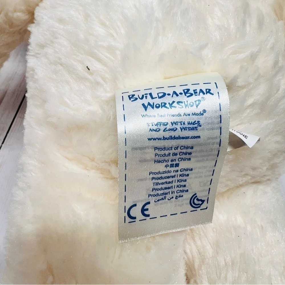 Build-A-Bear Girl Scouts 16” White Pink Cookies Bow Stuffed Plush Bear